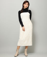 画像をギャラリービューアに読み込む, カットジャガードフリンジキャミワンピース/MM347420