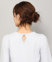 画像をギャラリービューアに読み込む, フラッフィー丸首ビジューニット/MM348303