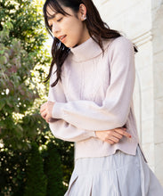 画像をギャラリービューアに読み込む, フラッフィーラメジャガードオフタートルニット/MM348304