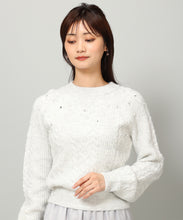 画像をギャラリービューアに読み込む, フラッフィーケーブルビジューニット/MM348305