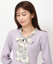 画像をギャラリービューアに読み込む, ジュイ柄ボウタイニットワンピース/MM417401