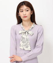 画像をギャラリービューアに読み込む, ジュイ柄ボウタイニットワンピース/MM417401