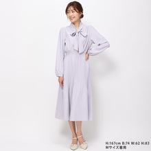 画像をギャラリービューアに読み込む, ボウタイプリーツワンピース/MM417423