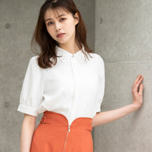 画像をギャラリービューアに読み込む, 襟刺繍ブラウス/MM418123