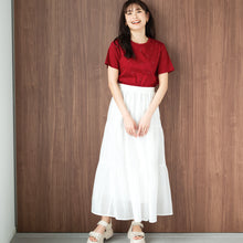 画像をギャラリービューアに読み込む, シアーティアードスカート/MM427208