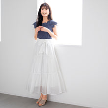 画像をギャラリービューアに読み込む, シアーティアードスカート/MM427208