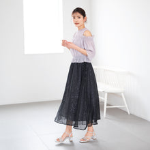 画像をギャラリービューアに読み込む, スパンコールシアースカート/MM427212