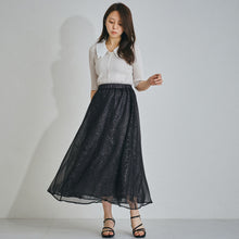 画像をギャラリービューアに読み込む, スパンコールシアースカート/MM427212