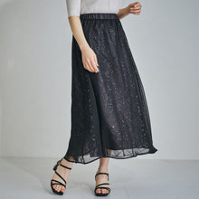 画像をギャラリービューアに読み込む, スパンコールシアースカート/MM427212