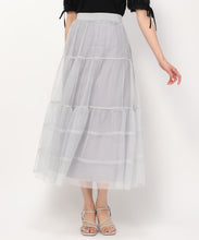 画像をギャラリービューアに読み込む, ラメチュールティアードスカート/MM437206