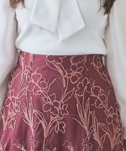 画像をギャラリービューアに読み込む, モール刺繍チュールスカート/MM437209