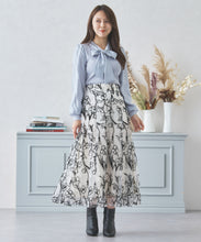 画像をギャラリービューアに読み込む, モール刺繍チュールスカート/MM437209