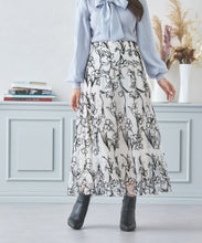 画像をギャラリービューアに読み込む, モール刺繍チュールスカート/MM437209