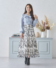 画像をギャラリービューアに読み込む, モール刺繍チュールスカート/MM437209