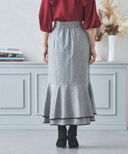 画像をギャラリービューアに読み込む, 配色アシメフリルスカート/MM437214