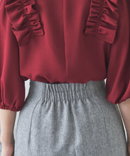 画像をギャラリービューアに読み込む, 配色アシメフリルスカート/MM437214