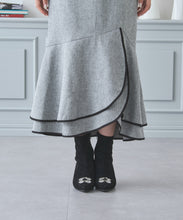 画像をギャラリービューアに読み込む, 配色アシメフリルスカート/MM437214