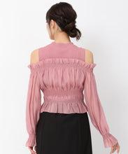 画像をギャラリービューアに読み込む, ギャザーオフショルドッキングニット/MM438312