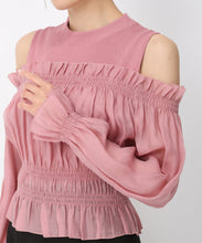 画像をギャラリービューアに読み込む, ギャザーオフショルドッキングニット/MM438312