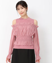 画像をギャラリービューアに読み込む, ギャザーオフショルドッキングニット/MM438312