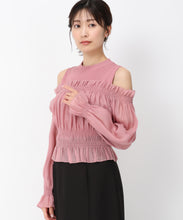 画像をギャラリービューアに読み込む, ギャザーオフショルドッキングニット/MM438312