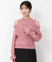 画像をギャラリービューアに読み込む, ギャザーオフショルドッキングニット/MM438312