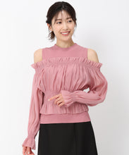 画像をギャラリービューアに読み込む, ギャザーオフショルドッキングニット/MM438312