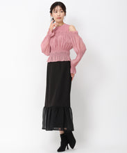 画像をギャラリービューアに読み込む, ギャザーオフショルドッキングニット/MM438312