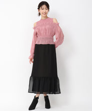 画像をギャラリービューアに読み込む, ギャザーオフショルドッキングニット/MM438312