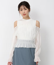 画像をギャラリービューアに読み込む, ギャザーオフショルドッキングニット/MM438312