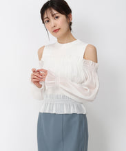 画像をギャラリービューアに読み込む, ギャザーオフショルドッキングニット/MM438312