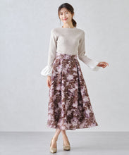 画像をギャラリービューアに読み込む, カットジャガードフラワースカート/MM447210