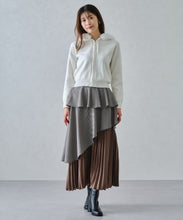 画像をギャラリービューアに読み込む, ペプラムベルト付き異素材スカート/MM447211