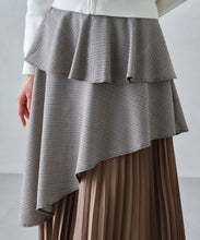 画像をギャラリービューアに読み込む, ペプラムベルト付き異素材スカート/MM447211
