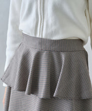 画像をギャラリービューアに読み込む, ペプラムベルト付き異素材スカート/MM447211