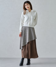 画像をギャラリービューアに読み込む, ペプラムベルト付き異素材スカート/MM447211