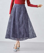 画像をギャラリービューアに読み込む, エンブロイダリーフレアスカート/MM447216