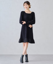 画像をギャラリービューアに読み込む, 裾フリルミニニットワンピース/MM447417