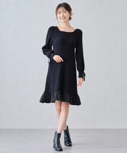 画像をギャラリービューアに読み込む, 裾フリルミニニットワンピース/MM447417