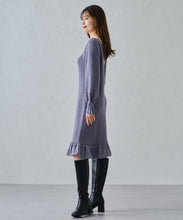 画像をギャラリービューアに読み込む, 裾フリルミニニットワンピース/MM447417