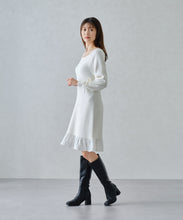 画像をギャラリービューアに読み込む, 裾フリルミニニットワンピース/MM447417