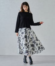 画像をギャラリービューアに読み込む, ラメリブパール袖ニット/MM448301