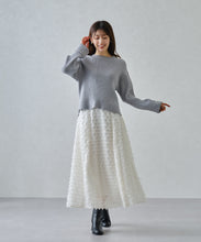 画像をギャラリービューアに読み込む, ラメリブパール袖ニット/MM448301