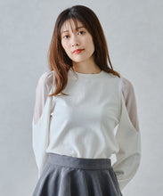 画像をギャラリービューアに読み込む, 肩シアーニット/MM448317
