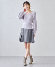 画像をギャラリービューアに読み込む, スクエアネックケーブルパールニット/MM448318