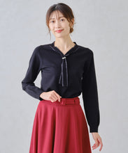 画像をギャラリービューアに読み込む, パールリング付きラメボウタイニット/MM448319