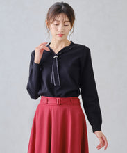 画像をギャラリービューアに読み込む, パールリング付きラメボウタイニット/MM448319