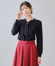 画像をギャラリービューアに読み込む, パールリング付きラメボウタイニット/MM448319