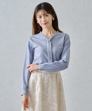 画像をギャラリービューアに読み込む, パールリング付きラメボウタイニット/MM448319