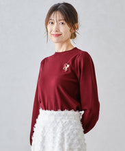 画像をギャラリービューアに読み込む, ブローチ付きカラーニット/MM448321